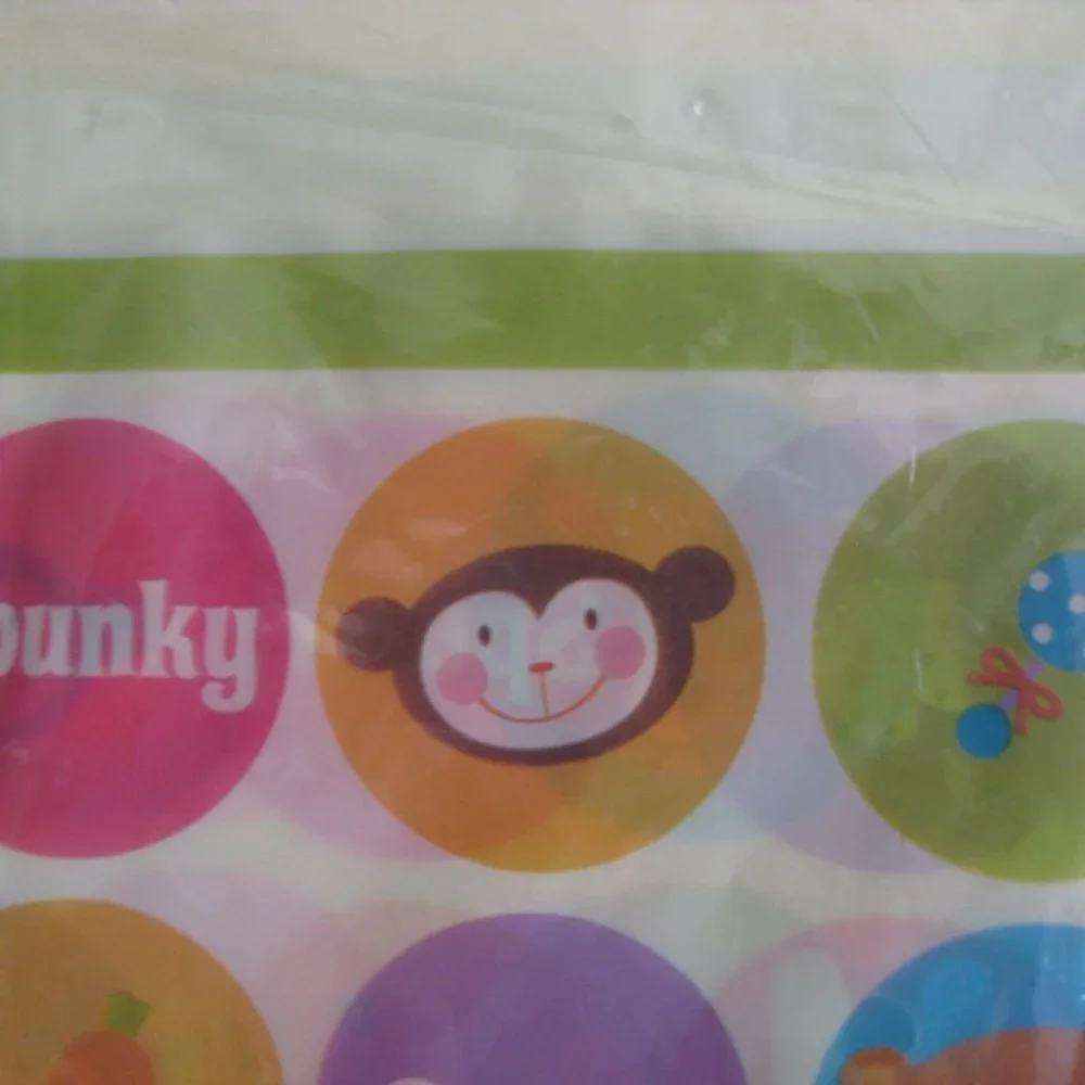 Hallmark Baby Animal Dots Polka Safari Farm Party Decoration Table Cover NWT